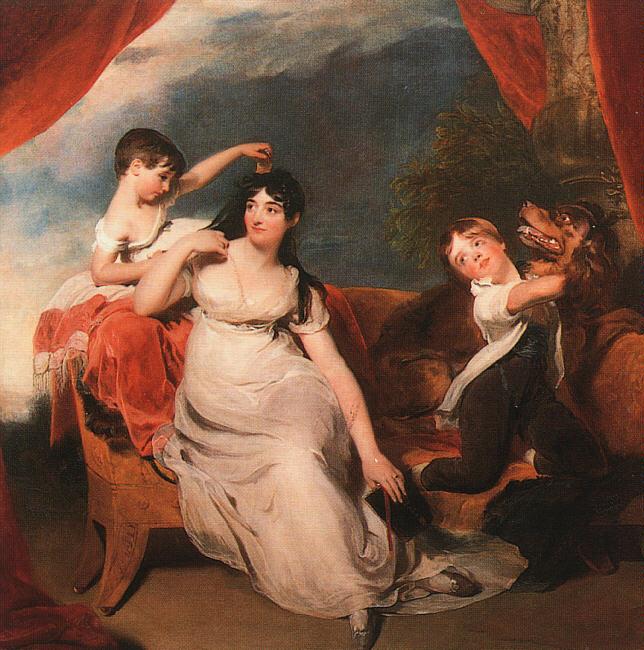  Sir Thomas Lawrence Mrs Henry Baring and her Children oil painting picture